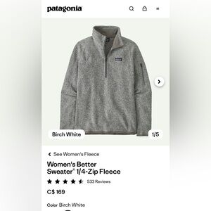 Patagonia Women's Better Sweater® 1/4-Zip Fleece